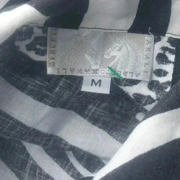 Alberto Makali Vintage Mixed Animal Print Linen Jacket - Picture 3 of 7